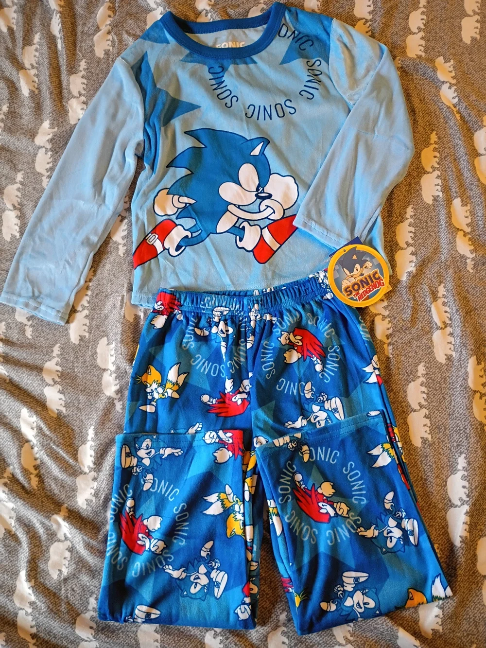 SONIC THE HEDGEHOG PAJAMA SET BOYS
